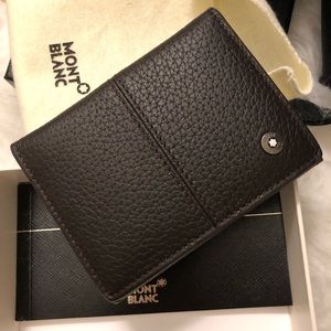 MontBlanc soft leather men’s small card wallet